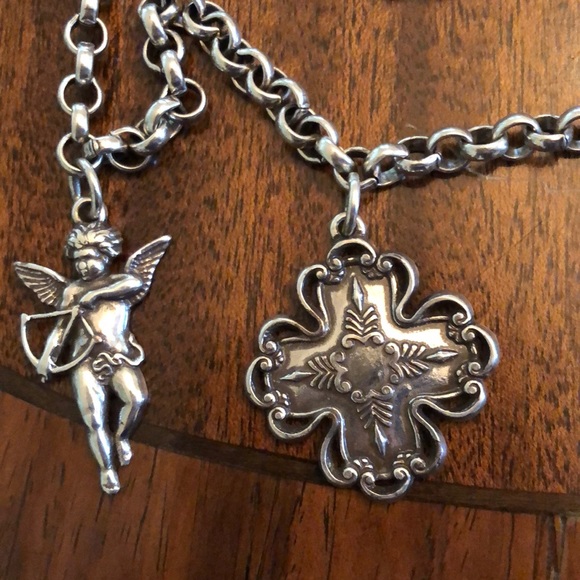 retired and rare HTF Brighton Victorian charm necklace/belt - Picture 4 of 14